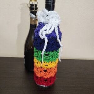 Colorful Crochet Bottle Cover